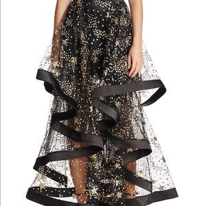 Zendaya x Aqua glitter star maxi skirt